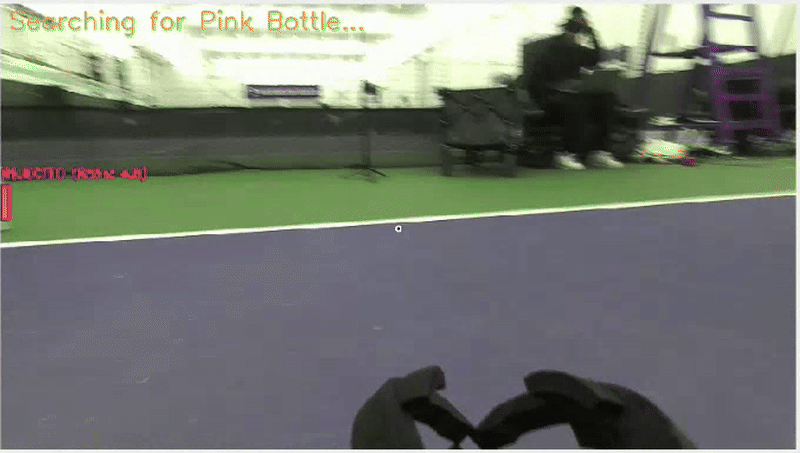 HSV water bottle (home) detection